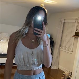 Free People Cropped Blouse